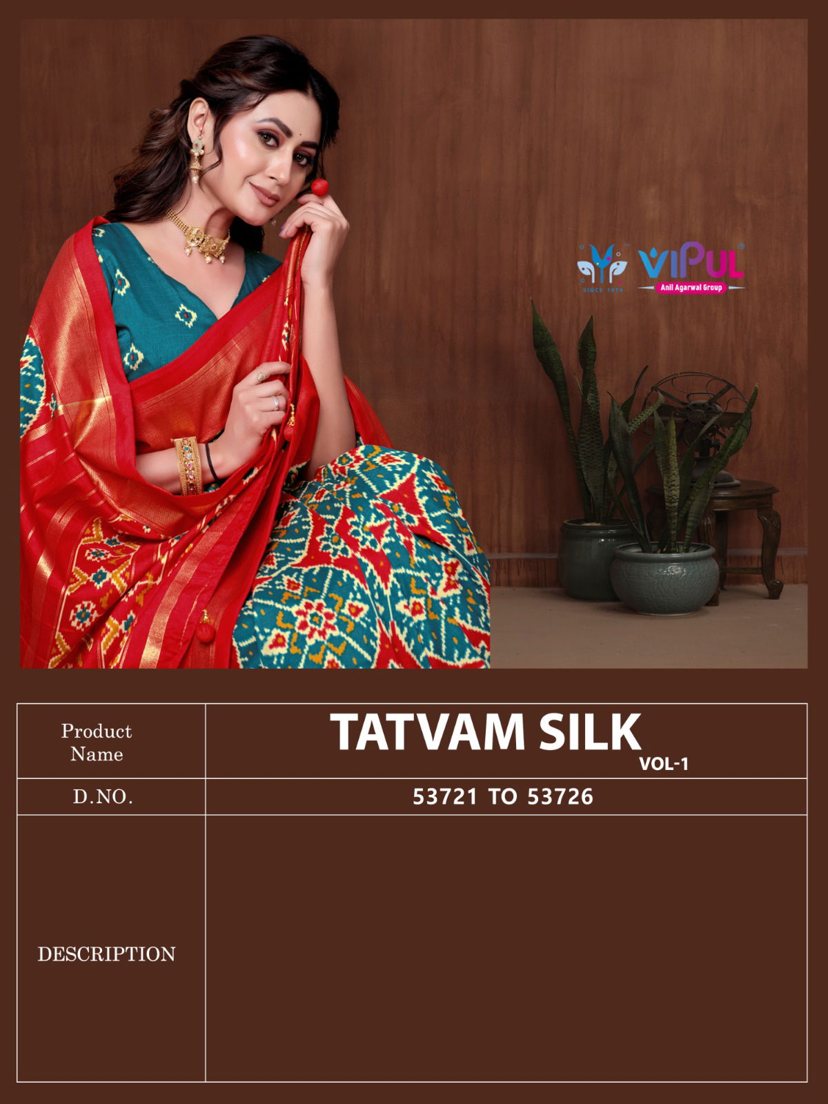 Tatvam Silk Vol 1 By Vipul Fancy Wholesale Saree Suppliers In Mumbai
